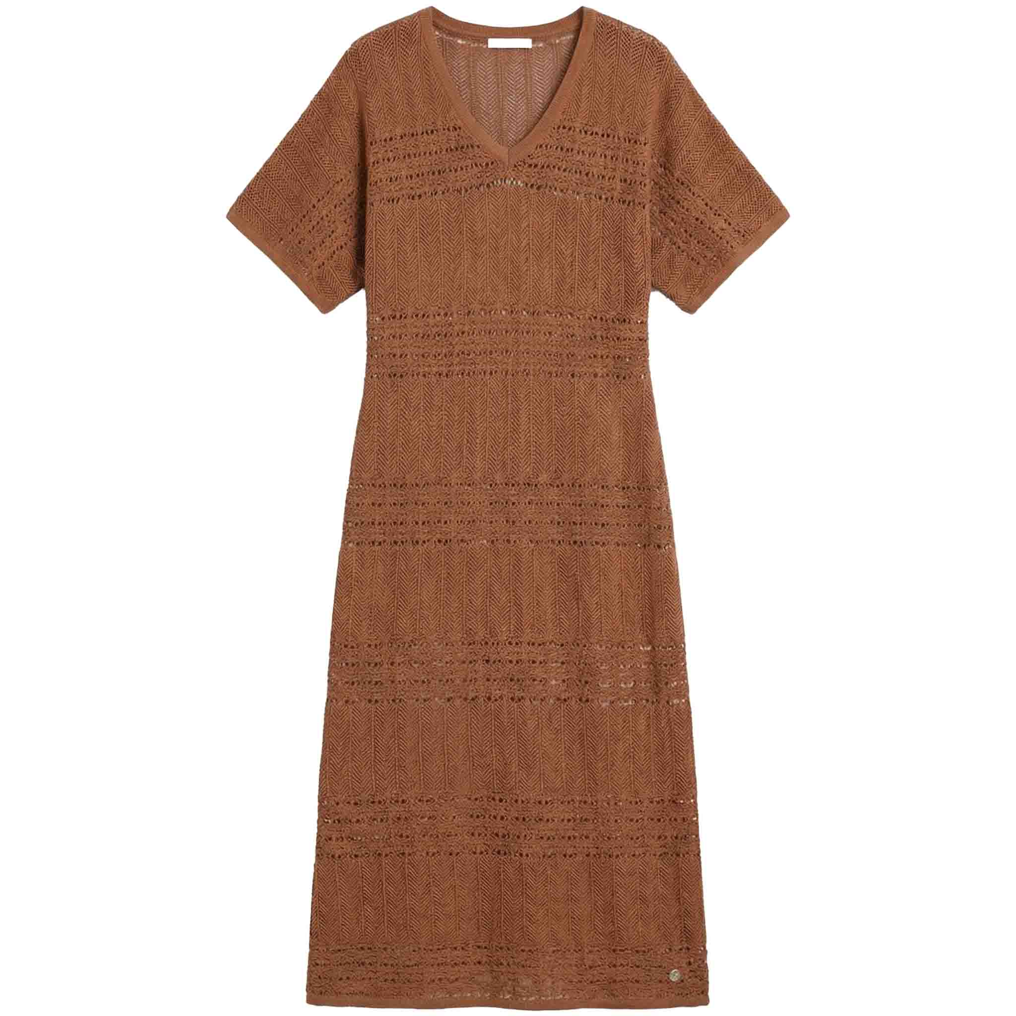 Smashed Lemon Jurk Bruin | Tall voor lange dames voorzijde