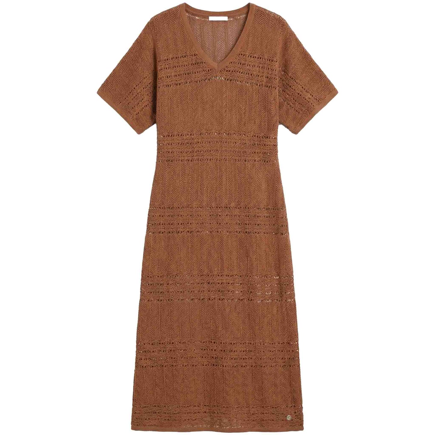 Smashed Lemon Jurk Bruin | Tall voor lange dames voorzijde