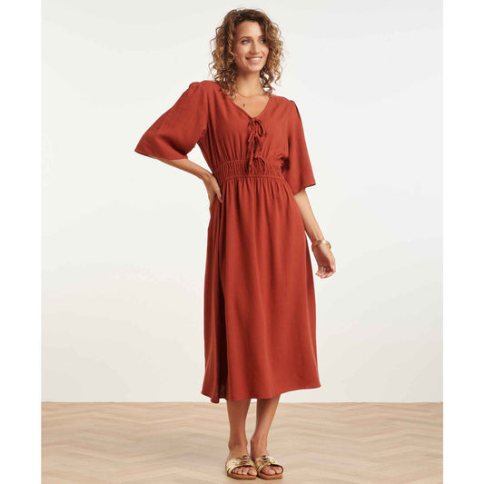 Smashed Lemon Jurk Brique | Tall