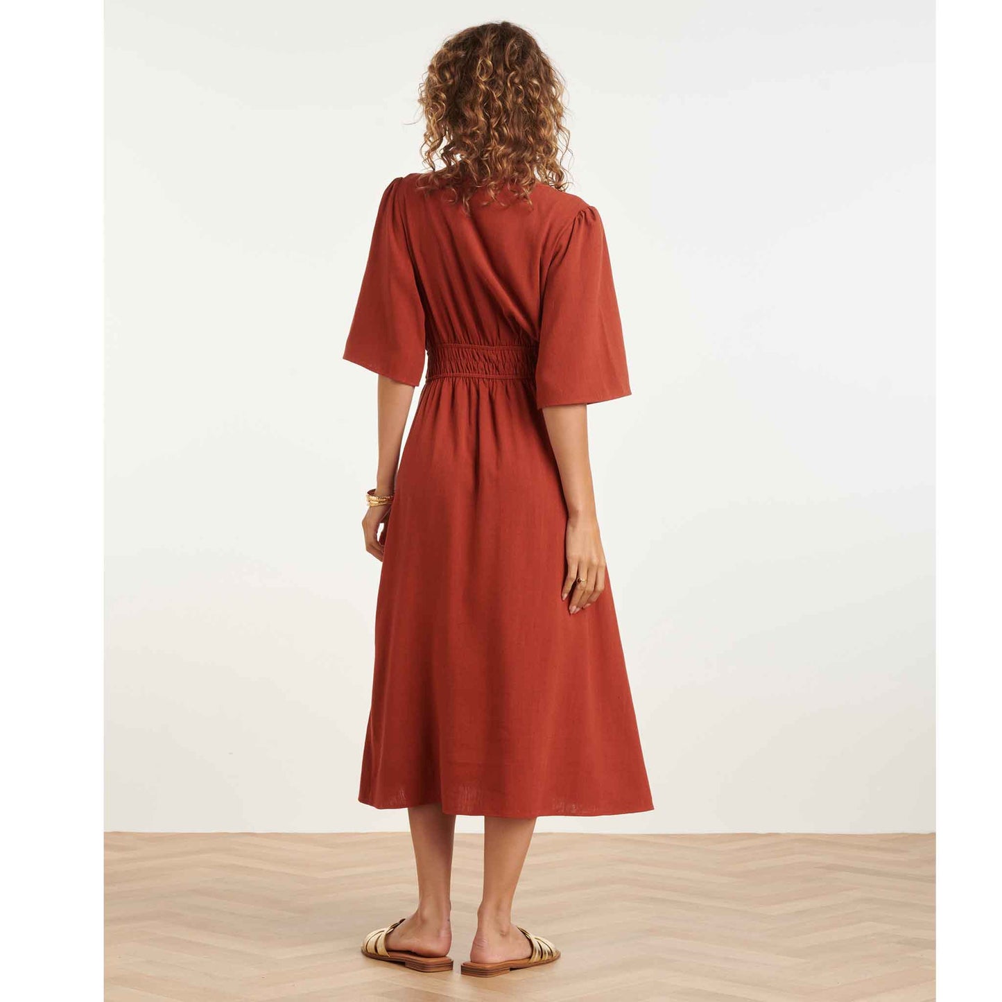 Smashed Lemon Jurk Brique | Tall