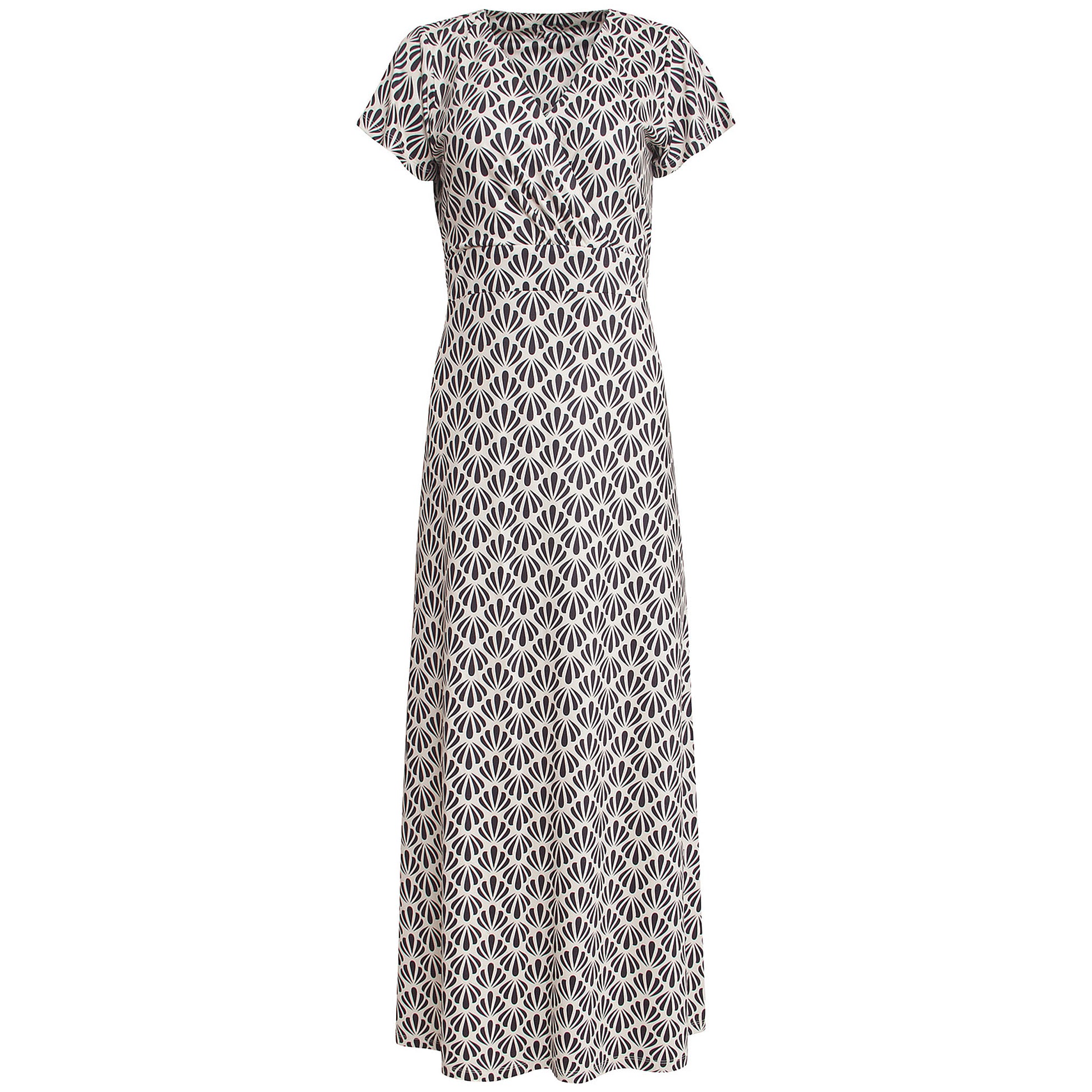 Tall Smashed Lemon Jurk Print Zwart - lange vrouwen