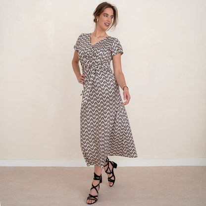 Smashed Lemon Jurk Print Zwart