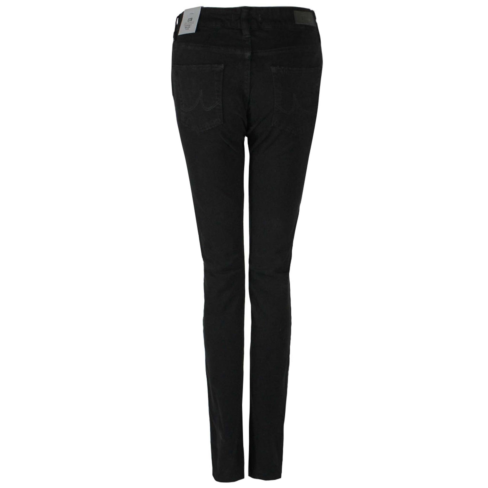 LTB Jeans Aspen Black, jeans in tall met lange benen, achteraanzicht