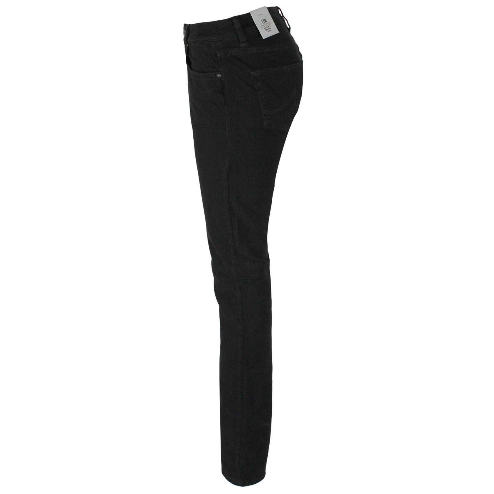 LTB Jeans Aspen Black, lange dames jeans, zijaanzicht
