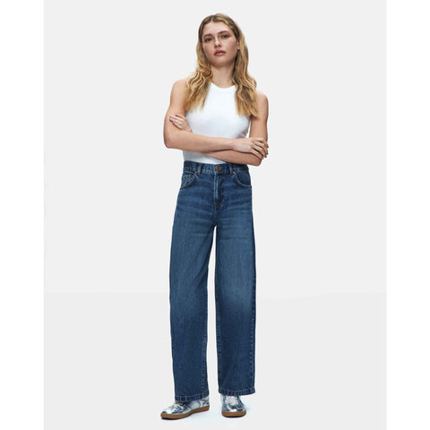 LTB Jeans Larrie Balloon Mineko, tall jeans voor lange dames, gedragen door model