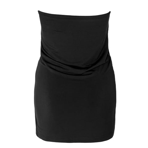 Longlady Bandeau top Tanda Zwart, tall kleding voor lange dames, achteraanzicht