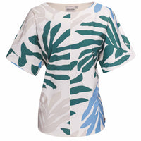 Kimara Shirt Kelsey Green Leaves | Tall