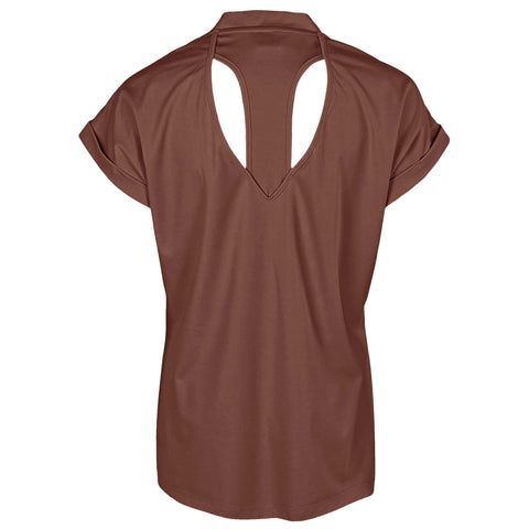 Longlady Shirt Feline, tall kleding voor lange dames, achteraanzicht
