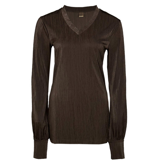 Longlady Shirt Florie Bruin - Tall