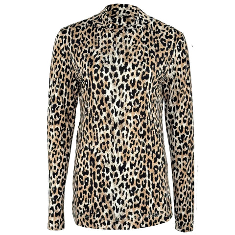 Longlady Shirt Temmia Leopard, tall kleding voor lange vrouwen