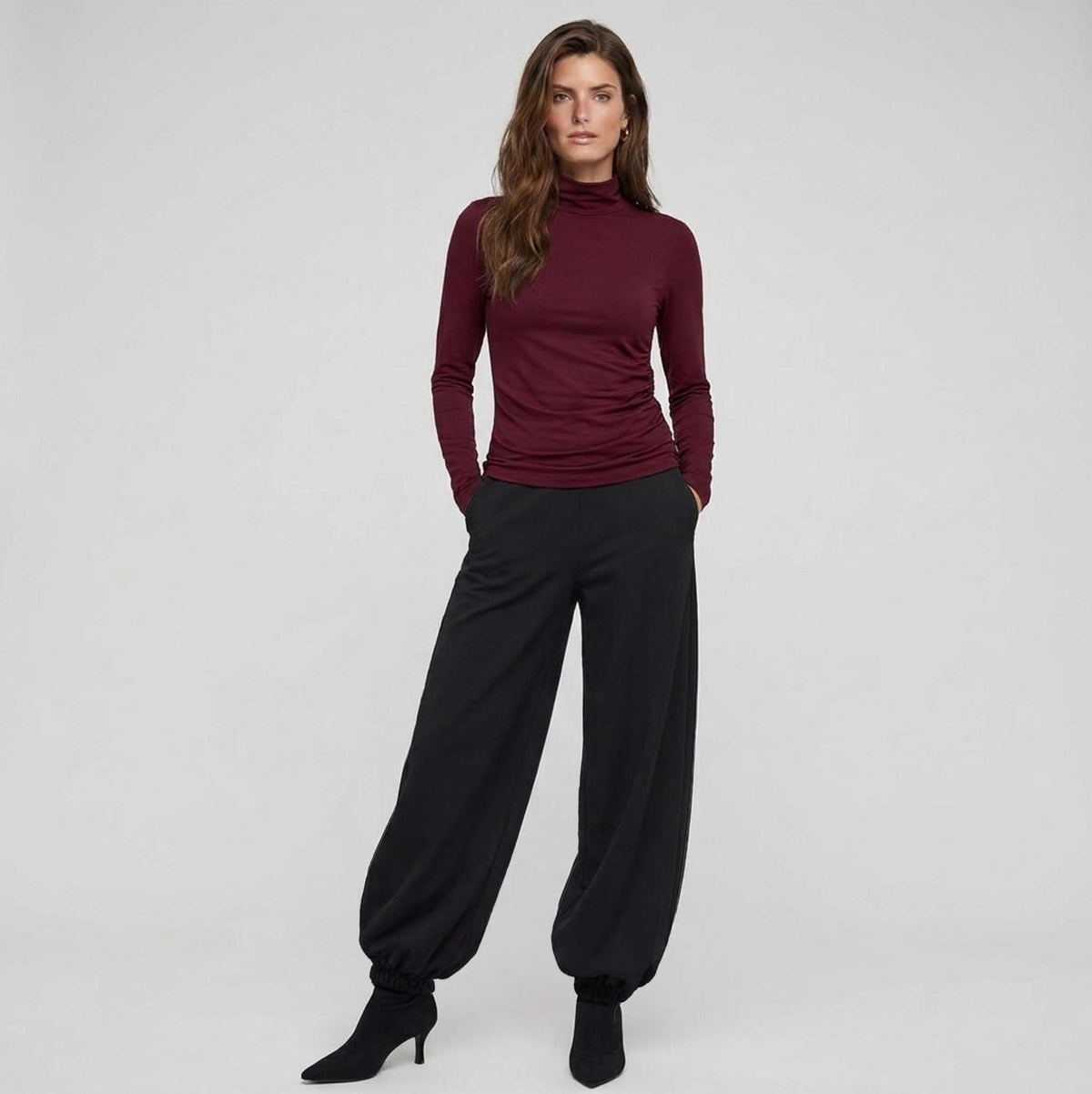 Longlady Shirt Trinca Bordeaux | Tall
