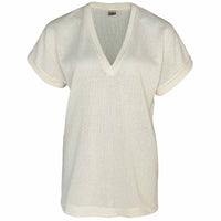 Tall Longlady Shirt Tinke Creme - lange vrouwen