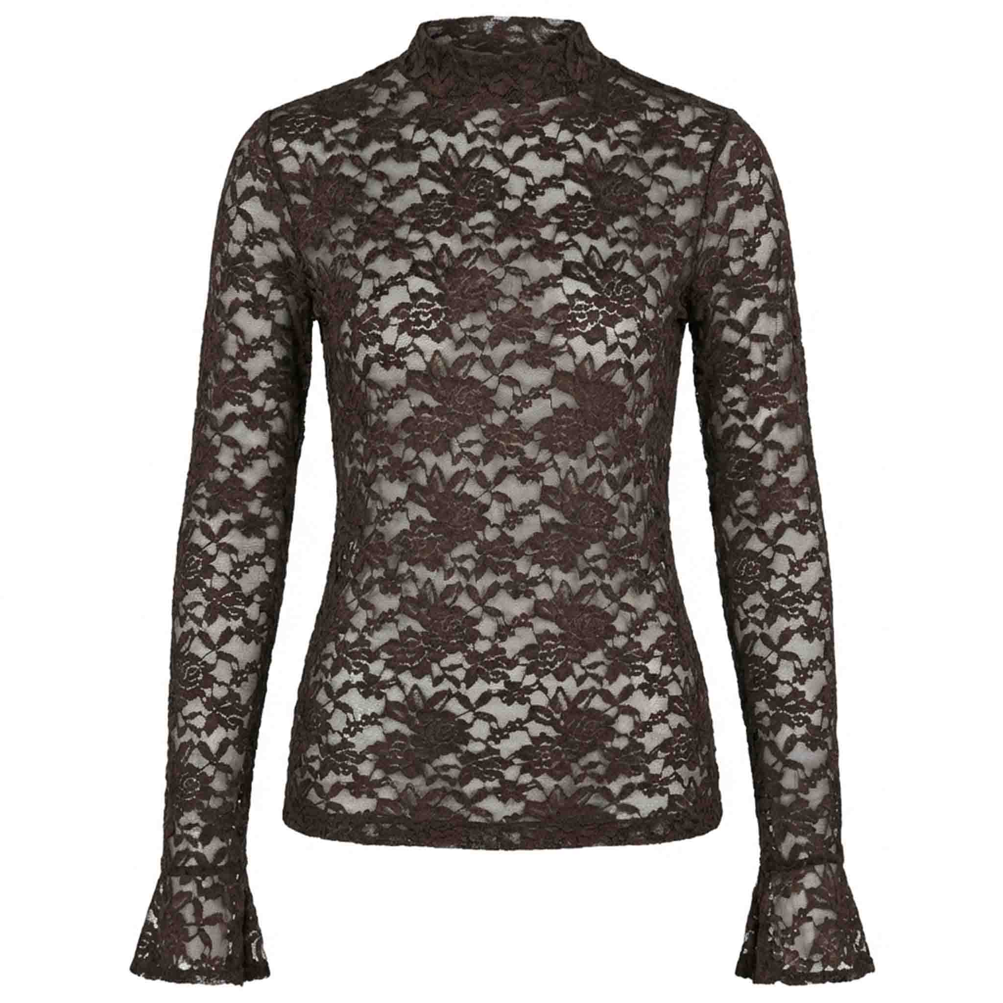 Longlady Shirt Tinke Donkerbruin | Tall