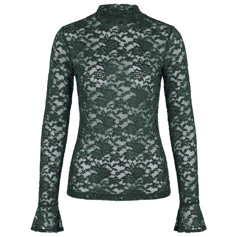 Longlady Shirt Tinke Donkergroen | Tall