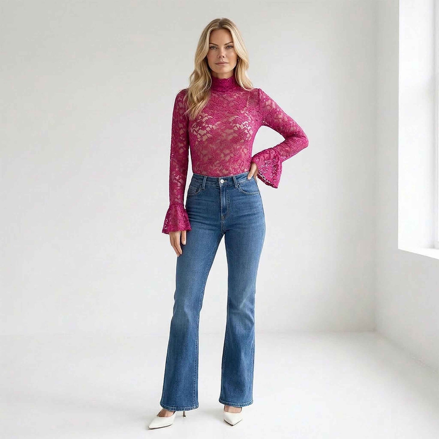 Longlady Shirt Tinke Fuchsia | Tall