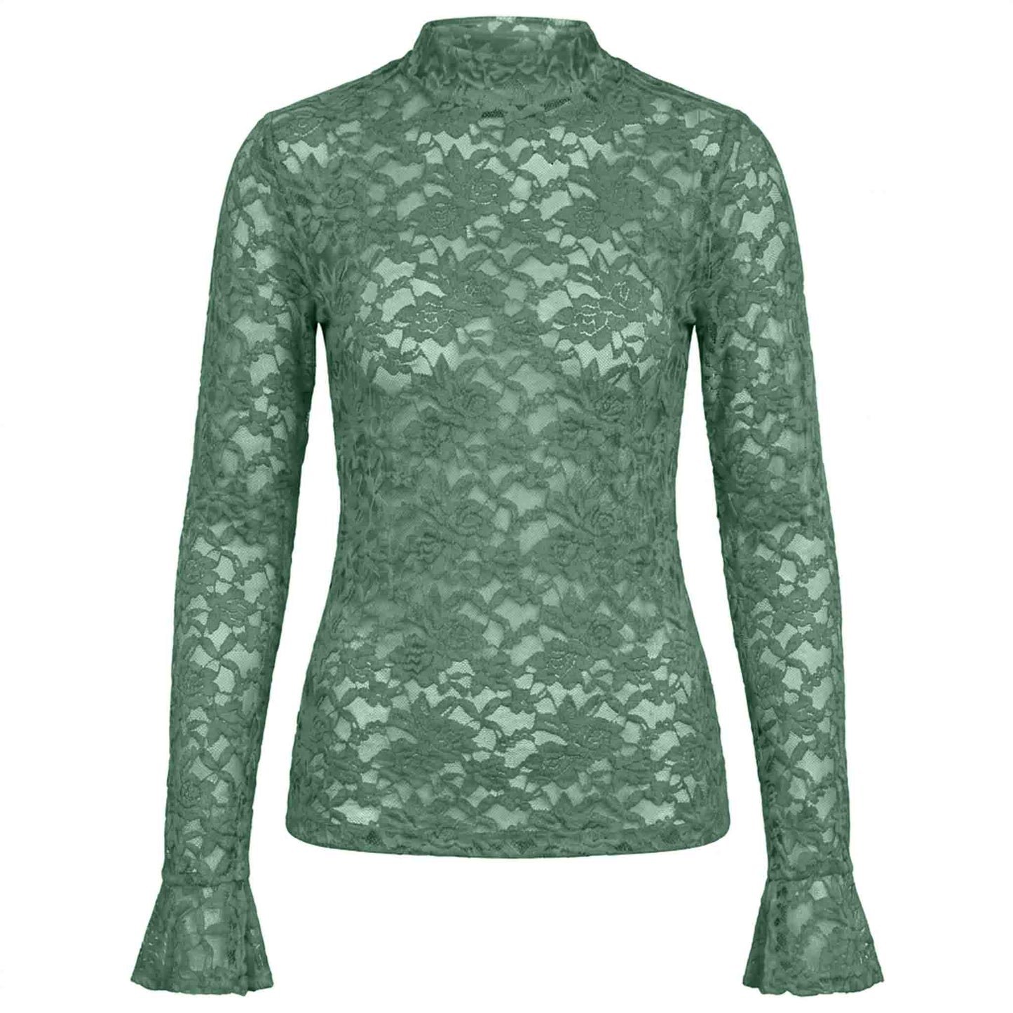 Longlady Shirt Tinke Grijsgroen | Tall