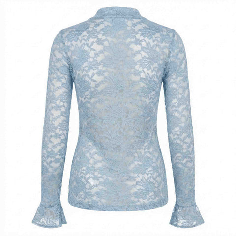 Longlady Shirt Tinke Lichtblauw | Tall