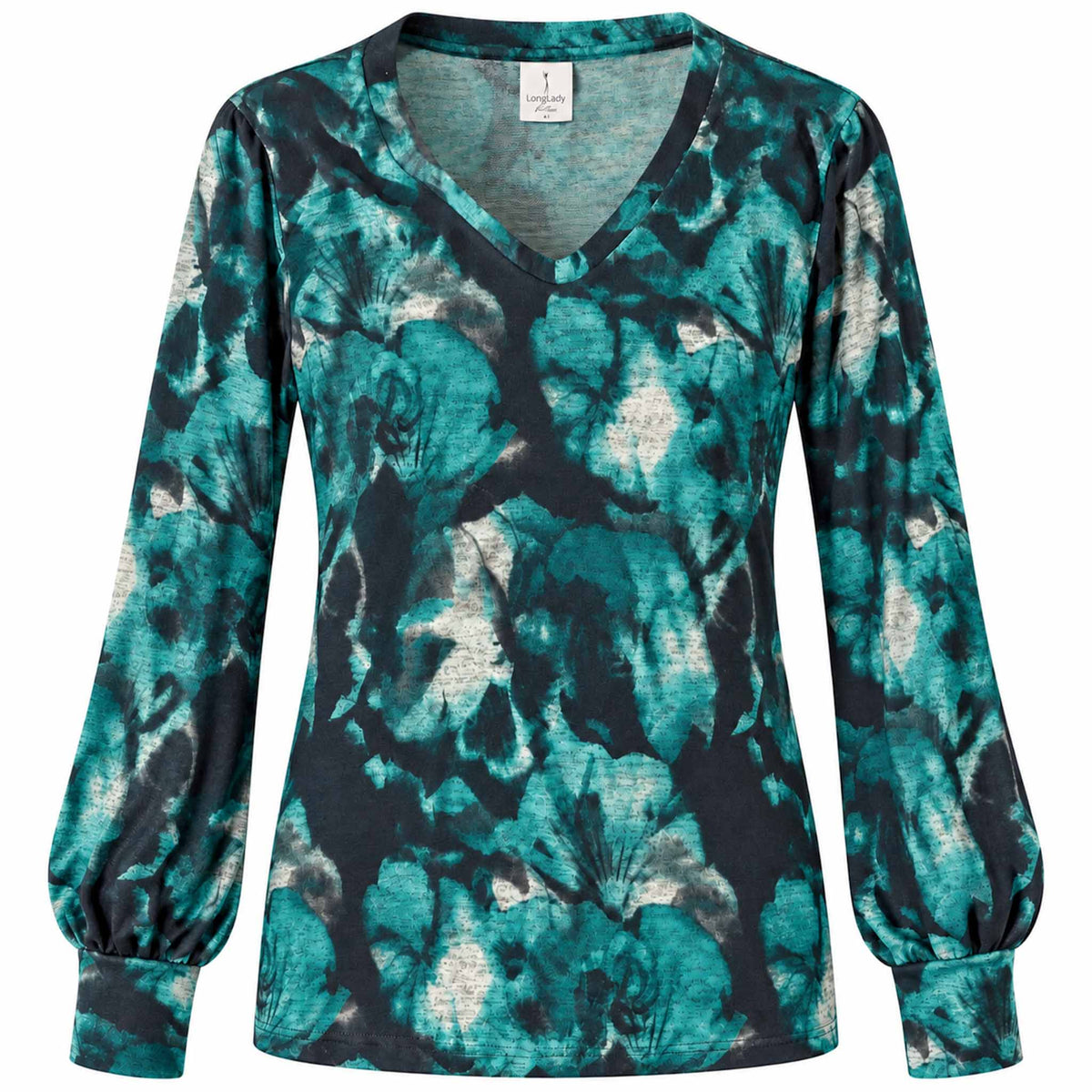 Longlady Shirt Tiske Aquagroen | Tall