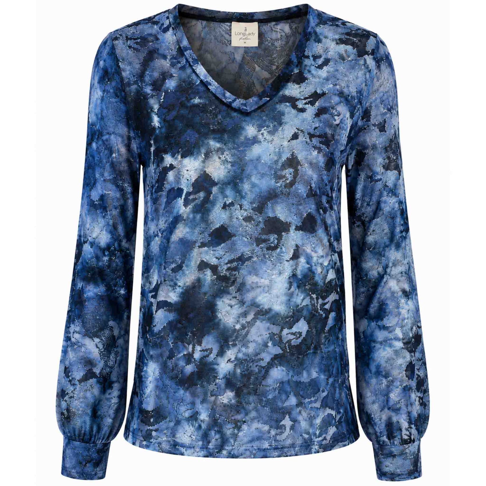 Longlady Shirt Tiske Blauw | Tall