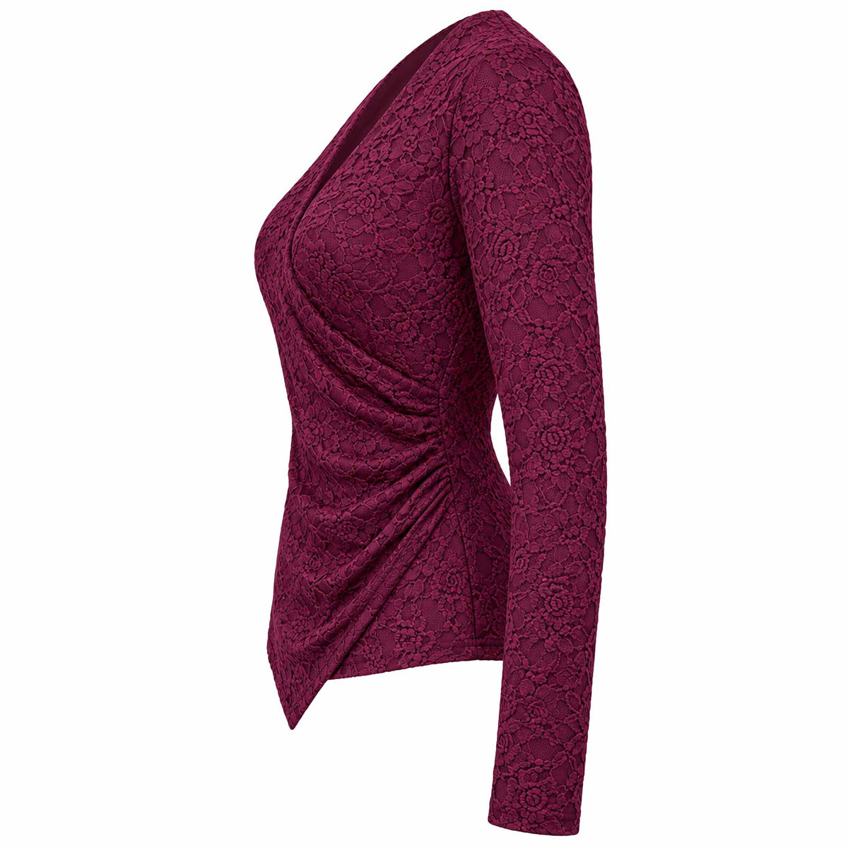 Longlady Shirt Tjaske Bordeaux | Tall
