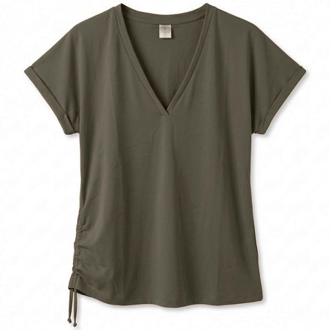 Longlady Shirt Toby Khaki | Tall
