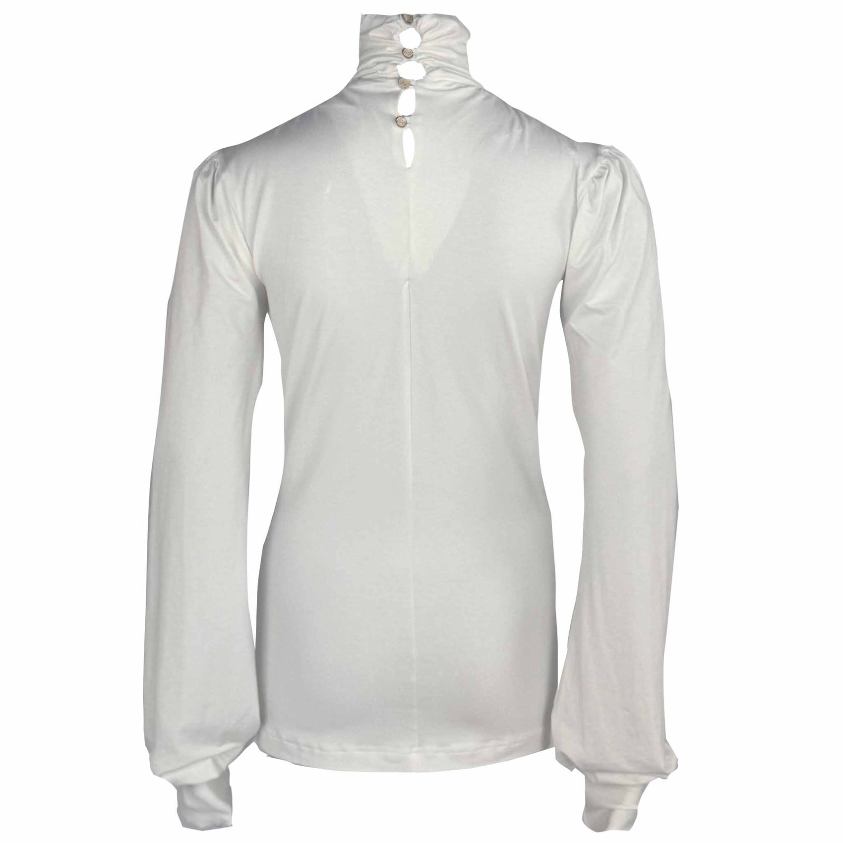 Longlady Shirt Tooske Offwhite, tall kleding voor lange dames, achteraanzicht
