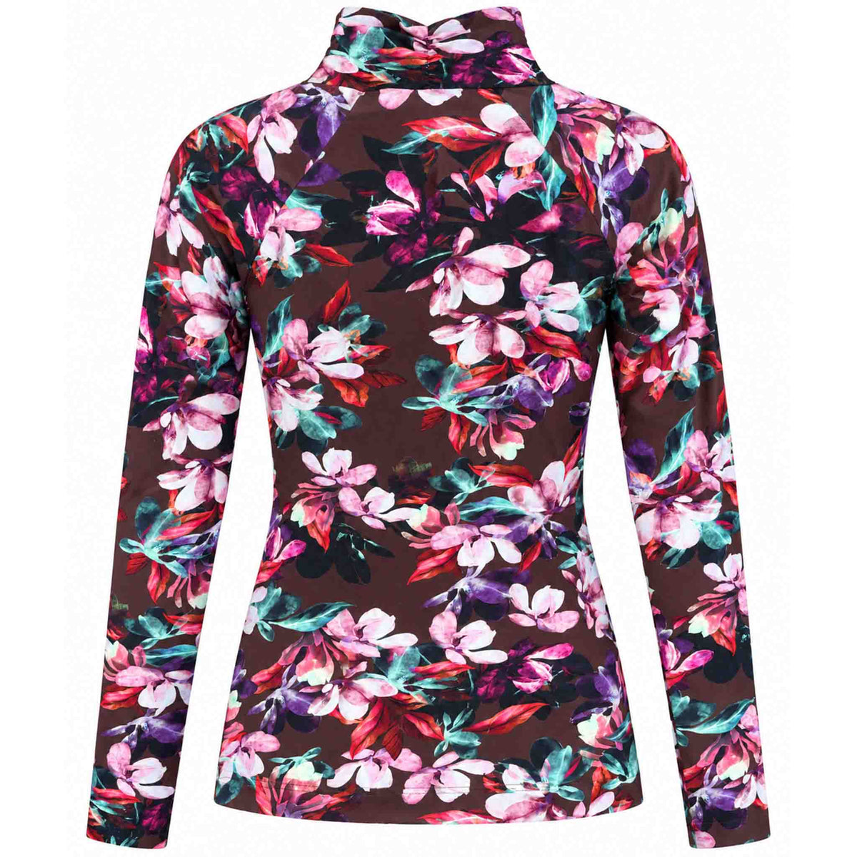 Longlady Shirt Toske Flower Bordeaux | Tall