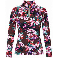 Longlady Shirt Toske Flower Bordeaux | Tall