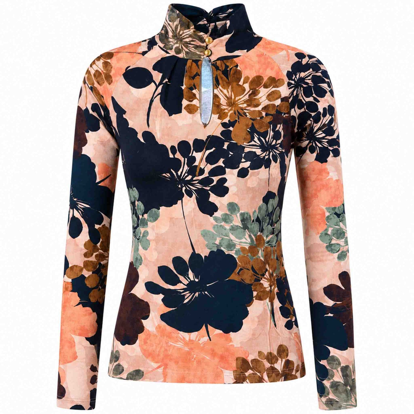 Longlady Shirt Toske Flower | Tall