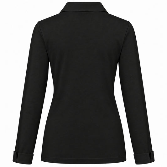 Longlady Shirt Trixy Zwart | Tall