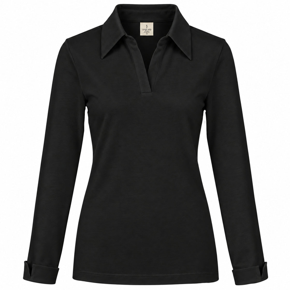 Longlady Shirt Trixy Zwart | Tall