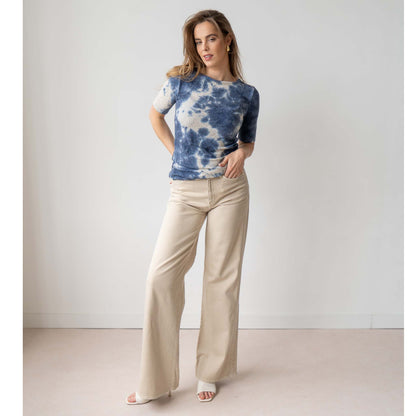 Tall Shirt Longlady Truda blauw m lange vrouwen