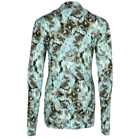 Longlady Shirt Tynca Faded Flowers, tall kleding voor lange dames, achteraanzicht