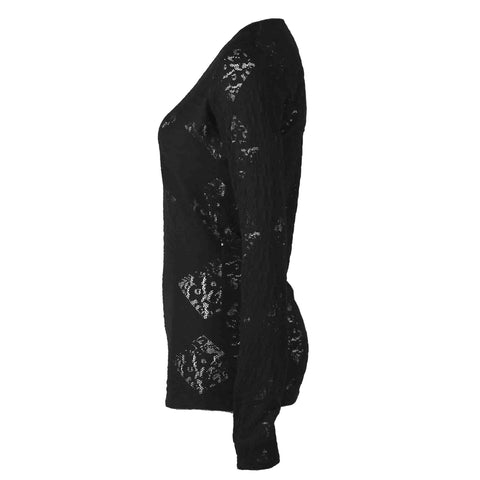 Only-M Shirt Macrame, kleding voor lange vrouwen, zijaanzicht