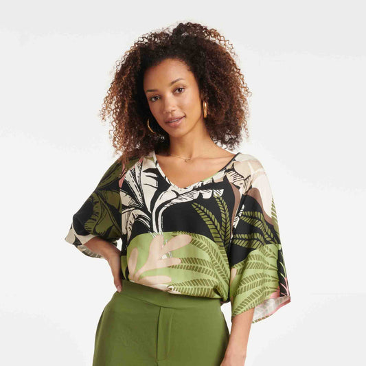 Smashed Lemon Top Zwart Groen | Tall