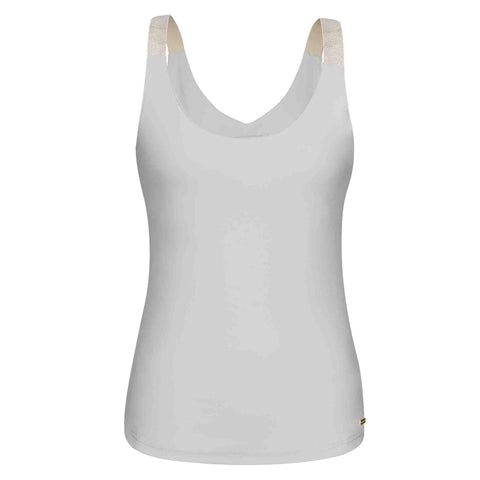 Kimara Top Josie Silver White, tall kleding voor lange vrouwen