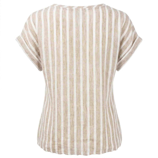 NED Shirt Brisia Leinen Streifen | Tall