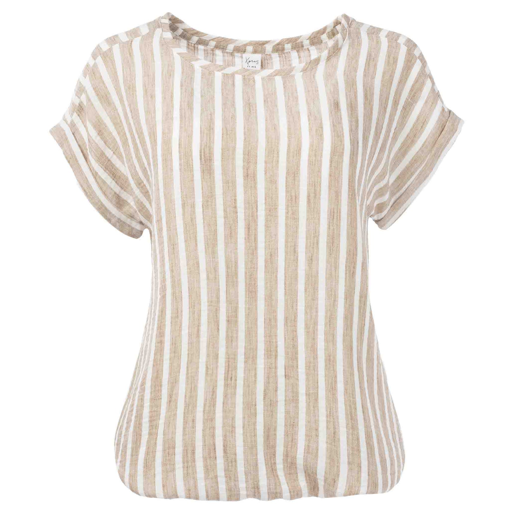 NED Shirt Brisia Leinen Streifen | Tall
