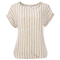 NED Shirt Brisia Leinen Streifen | Tall