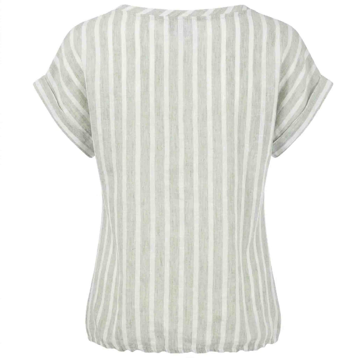 NED Shirt Brisia Leinen Streifen | Tall