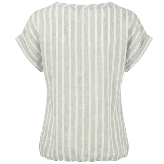 NED Shirt Brisia Leinen Streifen | Tall