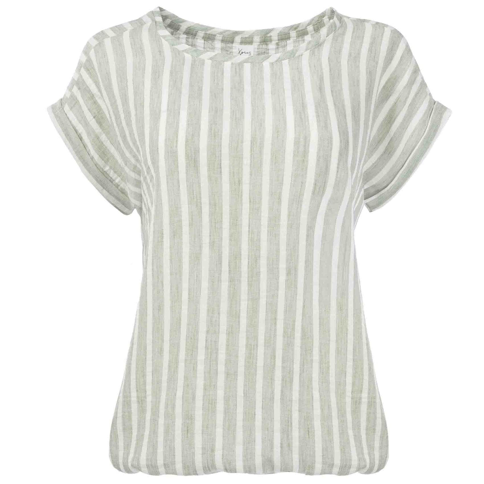 NED Shirt Brisia Leinen Streifen | Tall