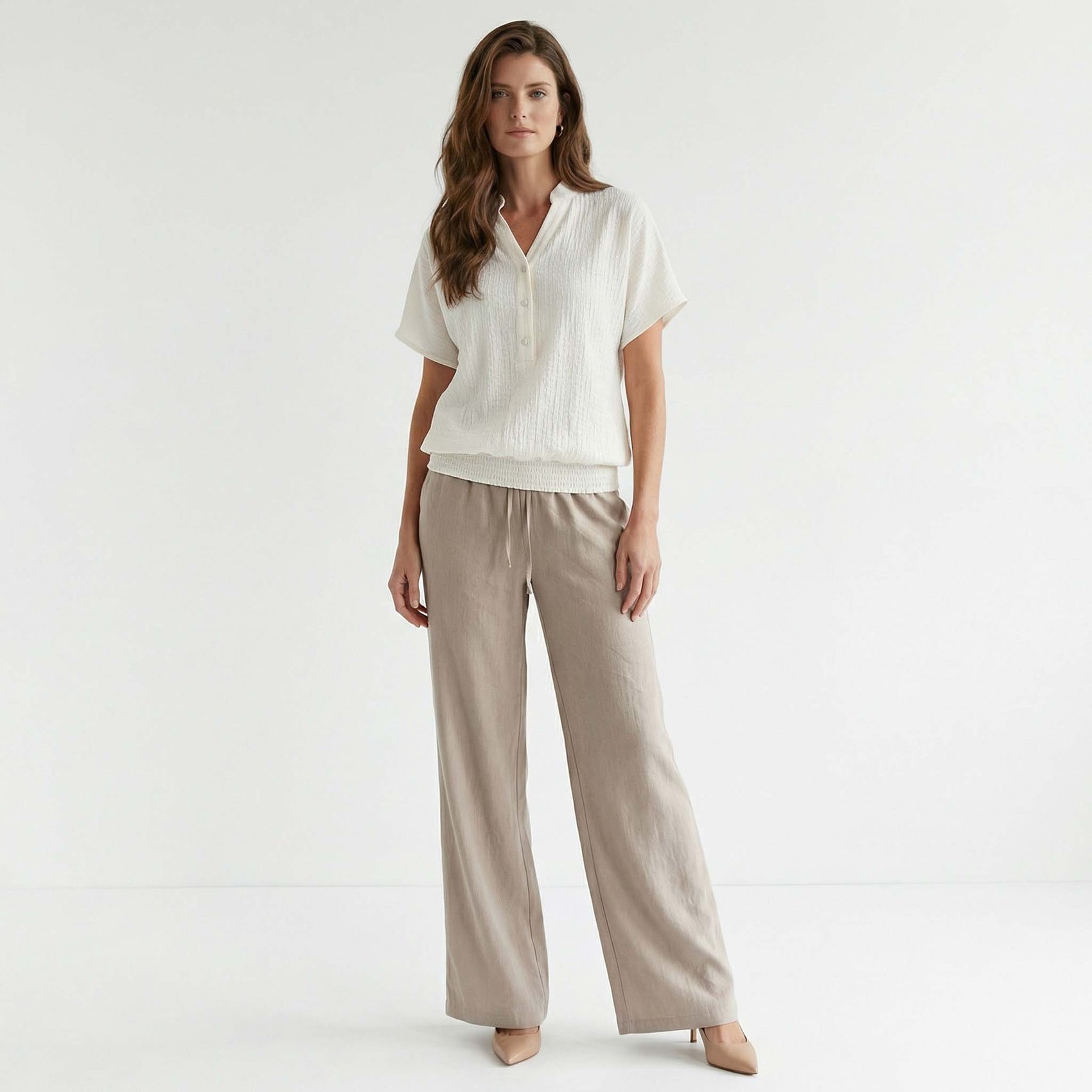 ICNK Broek Coco Herringbone Kit, tall kleding voor lange vrouwen
