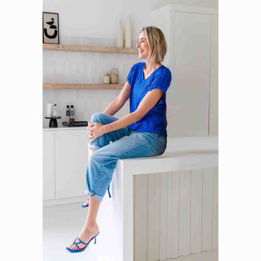 NED Shirt Evans Blauw | Tall