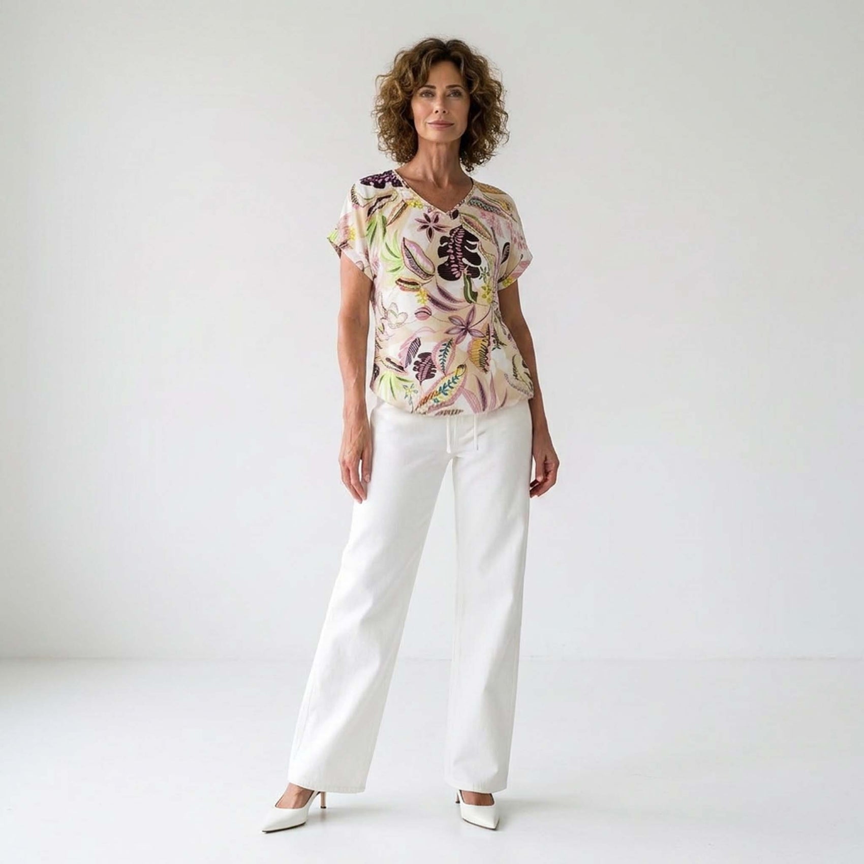 NED Shirt Nox Pink Flower | Tall