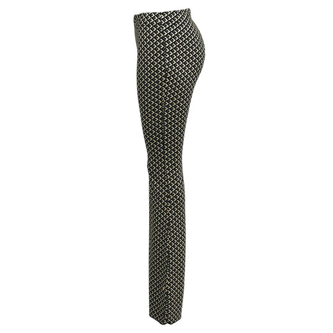 Longlady Legging Lora Abstract, kleding voor lange vrouwen, zijaanzicht