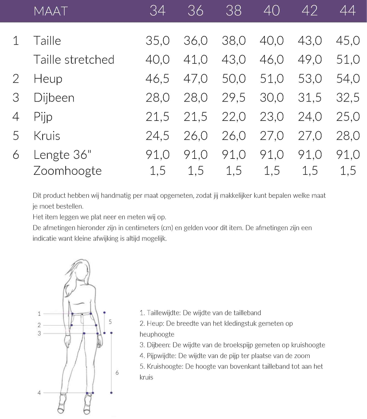 Maattabel Mac Jeans Laura Seam Brown Wash | Tall