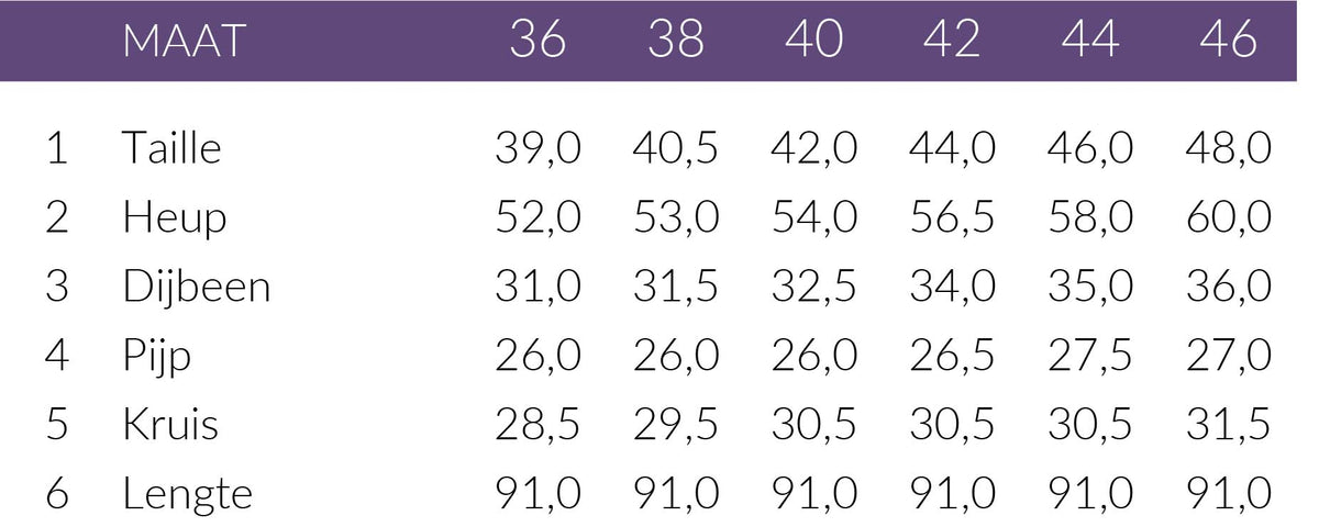 Maattabel Mac Broek Chiara Smart Metal Grey | Tall