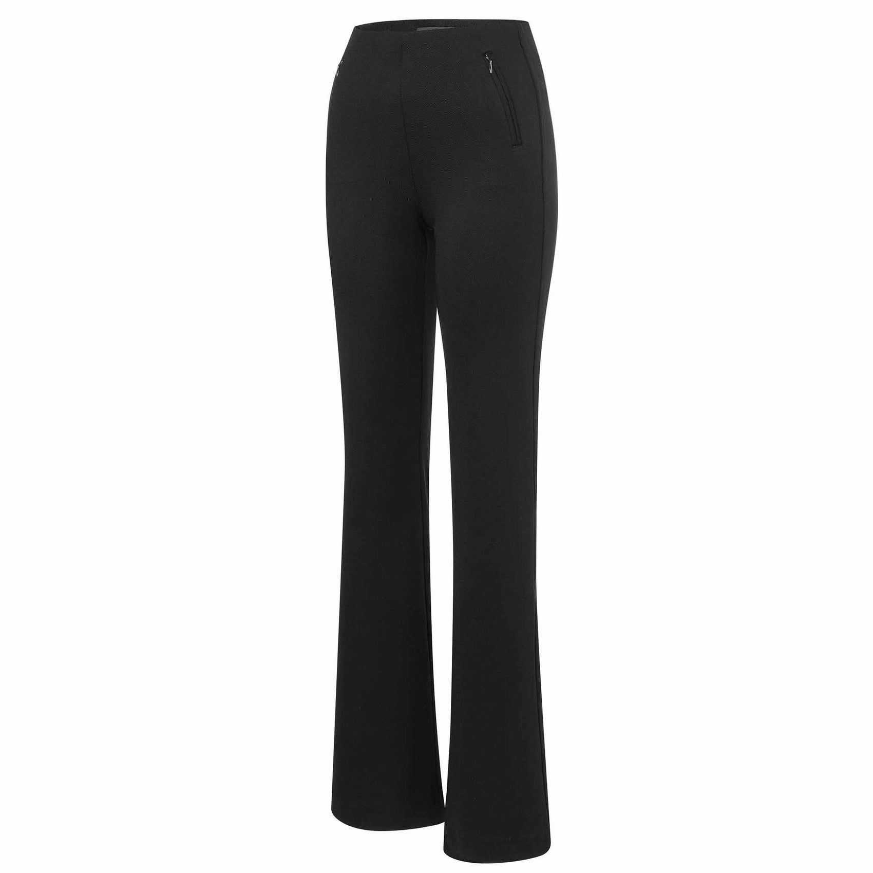 Mac Broek Boot Zip Zwart, tall kleding voor lange vrouwen