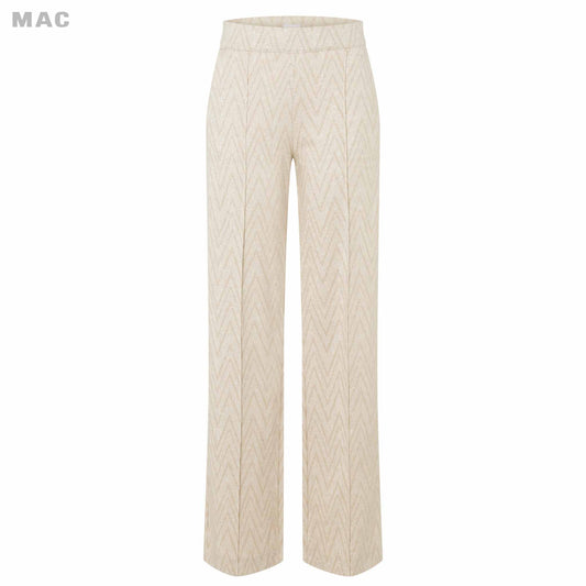 kleding lange vrouwen mac jeans chiara vintage white zig zag